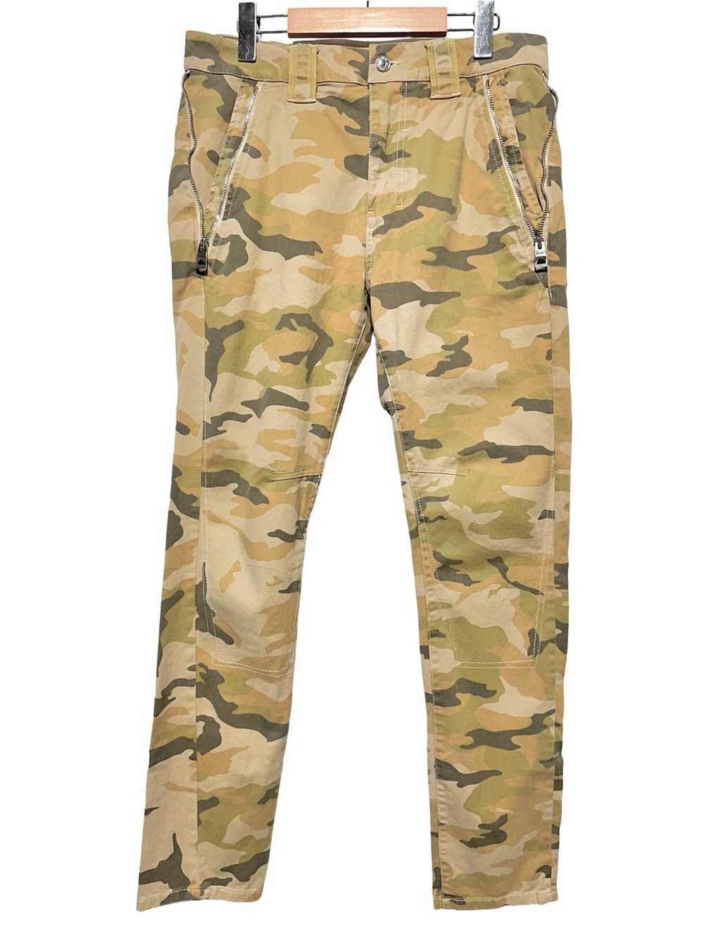 GUESS Men’s Camo Utility Pants Y2K Streetwear Military Grunge